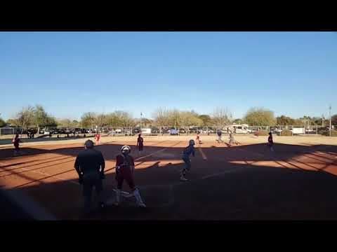 Video of Tag out at home plate against Unity Virginia 14 U PGF Winter Inv.