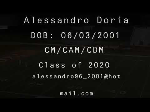 Video of Alessandro Doria Class of 2020 Highlight Video