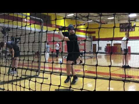 Video of Zach Gibson Cage Hitting 2025