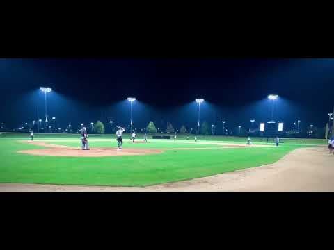 Video of Dylan Johnson (2026 Uncommitted INF/RHP/C)- Double to warning track in RF at Great Park Stadium