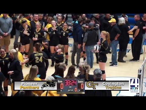 Video of Varsity Volleyball Semi-State Pioneer vs Covington (Raw Footage)