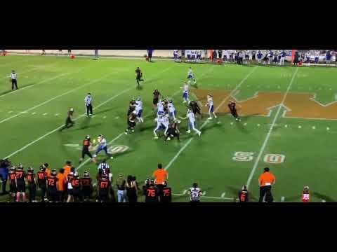 Video of Senior year varsity away game #70 white jersey