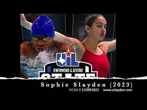 Video of Sophie Slayden (4.04 GPA, 2023 Class): First Team, All State TX, 2021 Diving Competition: 3M, Platform & 1M