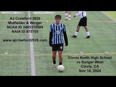 Video of 20241114 Clovis North High School