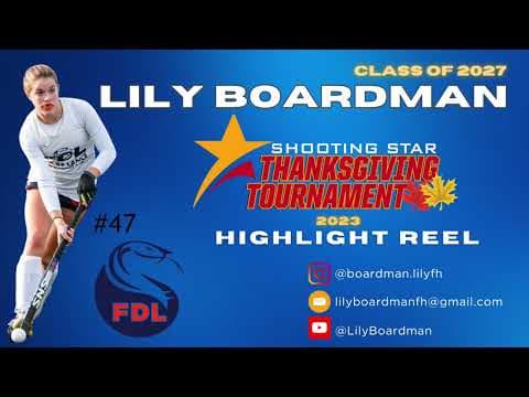 Video of Lily Boardman 2027, Shooting Star Thanksgiving 2023 Highlight Reel