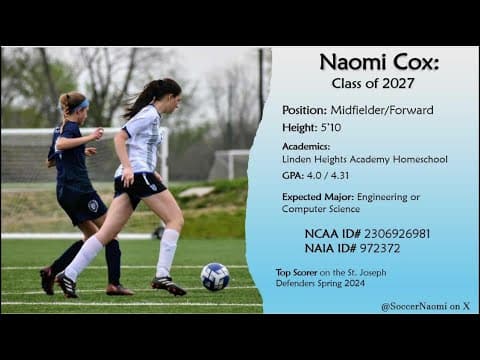 Video of Naomi Cox (2027) 2025 Winter Indoor Highlights