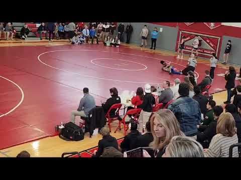 Video of Tyler Martinez (West Milford) Quarterfinal round 2023-2024 New Jersey District 4 Tournament