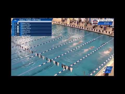 Video of 100 Freestyle, 55.63, 03/21/2021