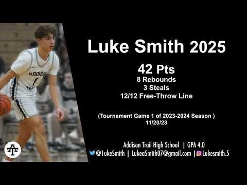 Video of 42 Pts - 8 Rebounds - 3 Steals - First game of 2023-2024 season 11/20/23 - 42 Pts VS Aurora Catholic