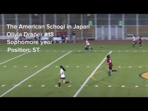 Video of Olivia Draper sophomore year highlights 