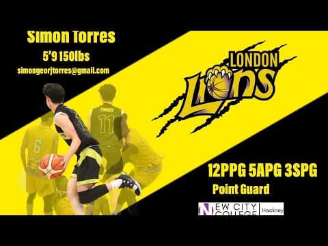 Video of Simon Torres ABL 2019/20 highlights 