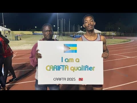 Video of Carifta Trials 3rd in heats and finals (110mh)