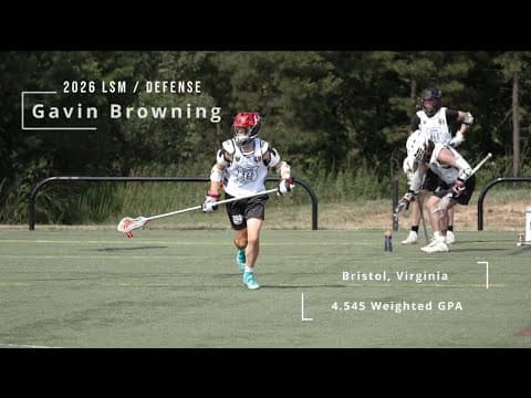 Video of Gavin Browning 2023/2024 Sophomore Year Highlights