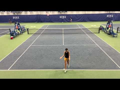 Video of 6/17/23 vs Alexandra Dewey (6.05 UTR) Mia in white skirt