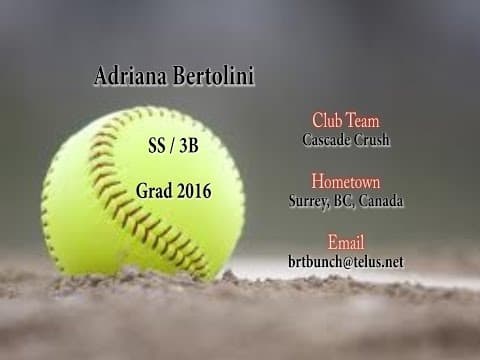 Video of Adriana Bertolini College Video