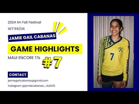 Video of Jamie Gail Cabanas - Fall Festival Highlights 