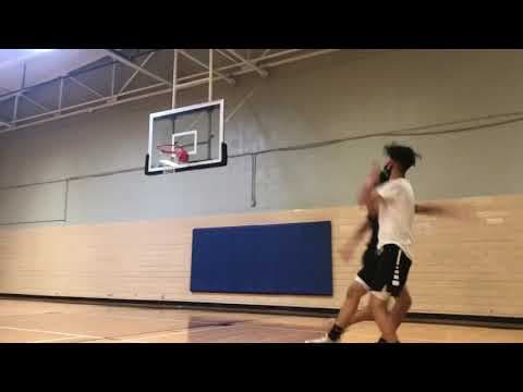 Video of 1v1 , 2 high school shooting drills, 100 push-ups. 