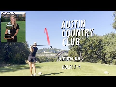 Video of Four holes at my home course (Austin Country Club)