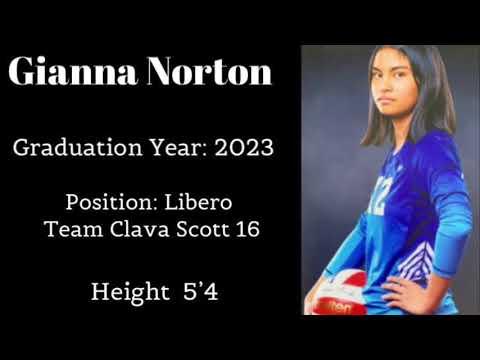 Video of Gianna Norton #12 Libero Highlights