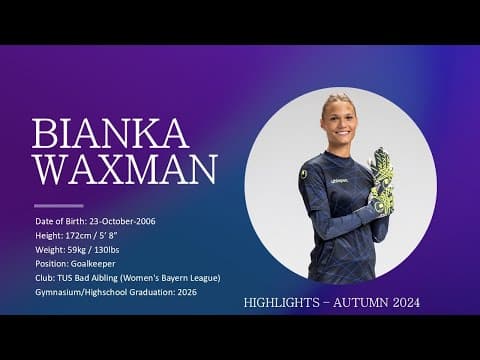 Video of 2024/2025 Season: Autumn Highlights