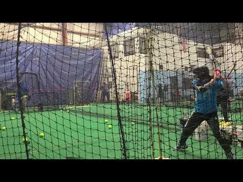 Video of Hitting off machine