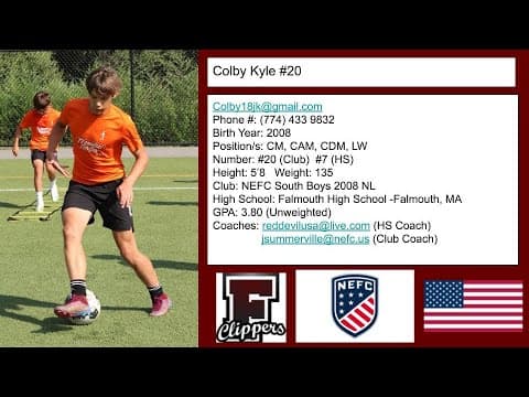 Video of Colby Kyle (Club Season Highlights 23/24 Season)
