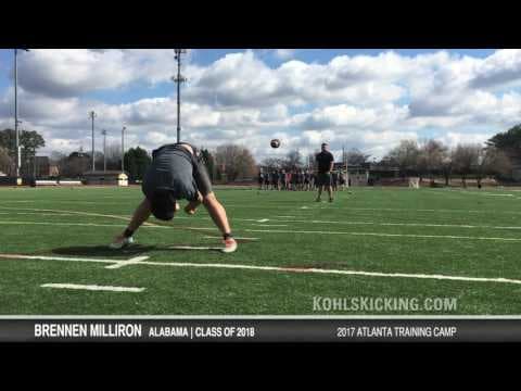 Video of Kohl's Long Snapping Film, February 2017, Brennen Milliron