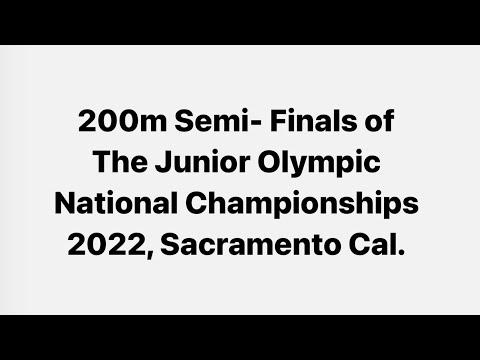 Video of USATF Junior Olympics 2022- National Championships 200m Semi-Final 