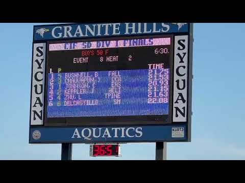 Video of 50 Free (age 16) 4/24/21 - CIF Finals 21.53
