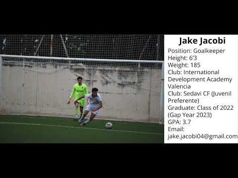Video of Jake Jacobi Goalkeeper 2023 International Development Academy Spring Match Highlights