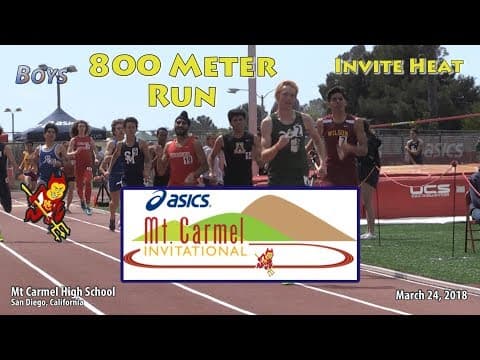 Video of 800M Mt.Carmel 2018 