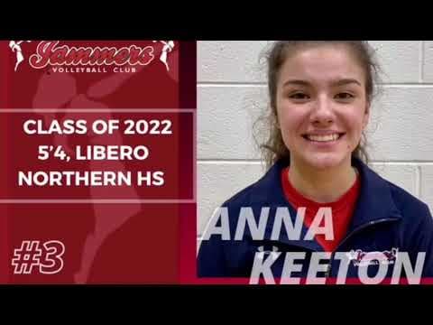 Video of Anna Keeton, 2022, 5’4”, Libero/DS Volleyball College Recruitment Video 2