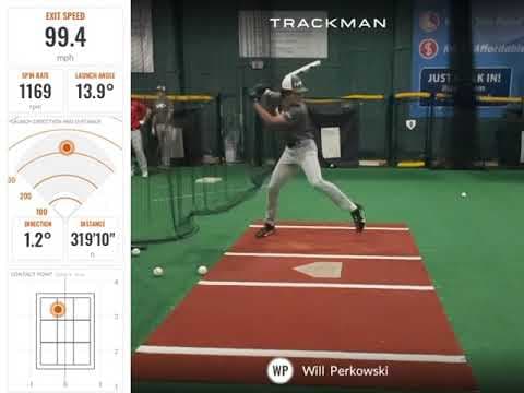 Video of Will Perkowski 102.8 Exit Velo 10/30/21
