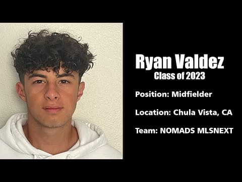 Video of Ryan Valdez - College Soccer Recruiting Highlight Video 2 - Class of 2023