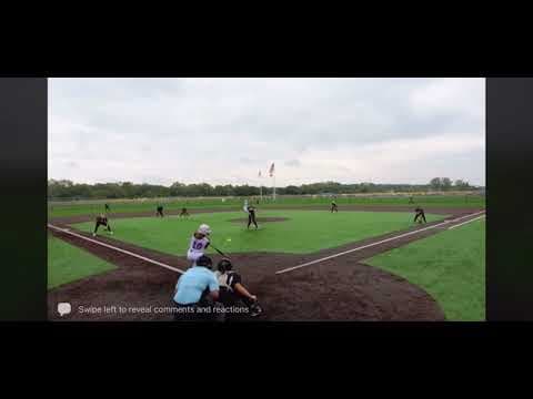 Video of Line drive centerfield for out DEMARINI fall brawl