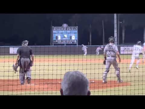 Video of P vs Rockledge HS Fla.  8-3 record 5A Div.  6IP 4H 2ER 4BB 5SO