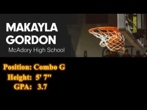 Video of Makayal Gordon - senior highlights 