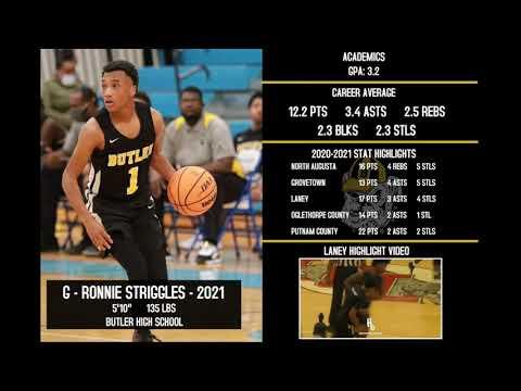 Video of Ronnie Striggles C/O 2021 