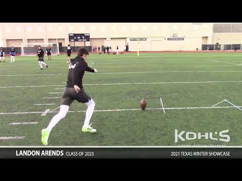 Video of Landon Arends 2021 Texas Winter Showcase