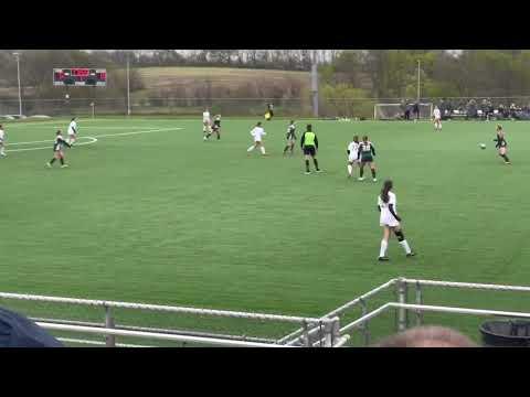 Video of Charlotte find lanes & corners - goal Staley Varsity Freshman Year