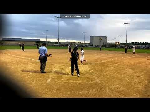 Video of Olivia Covington 3rd Base Class of 2025 double play, nearly triple play