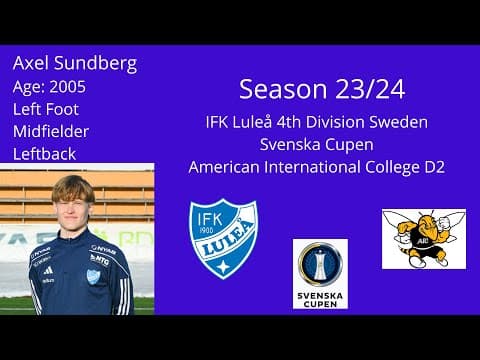 Video of Highlights Axel Sundberg 2024