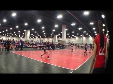 Video of #8 Jessica Poelker 2015 Libero/Ds Crossroads 14 vs U-Turn USPAV 