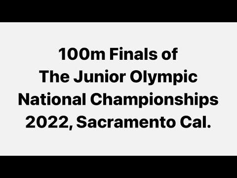 Video of USATF Junior Olympics 2022- National Championships 100m Final