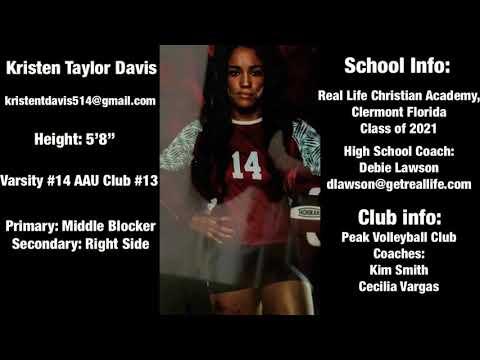 Video of Kristen Davis 2020-2021 Highlight Video Hitting and Blocking 