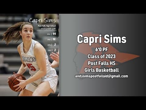 Video of Capri Sims 2021-2022