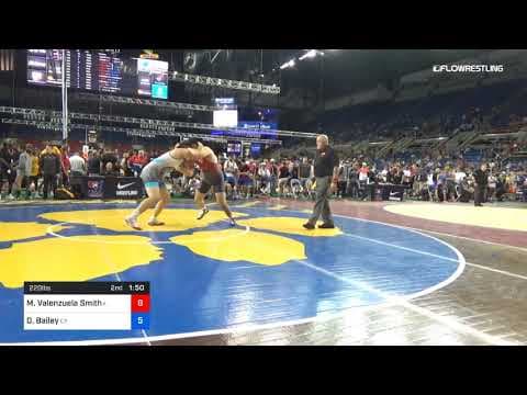 Video of 220 lbs Rnd 32 mozes Valenzuela Smith Arizona vs Dillon Bailey California 