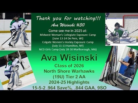 Video of 2024-25 Season so far