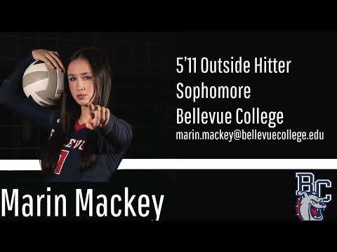 Video of Marin Mackey 5”11 Outside Hitter NWAC Championship Sophomore Bellevue College Women’s Volleyball Team Nov 2022