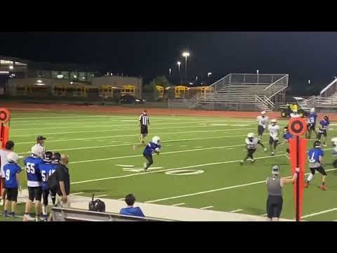 Video of Macavion blazes on football field 
